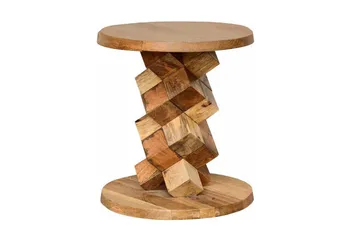 Lithia sidebord 40 cm rundt - Brun - Møbler - Borde - Aflastningsbord - Bakkebord & små borde