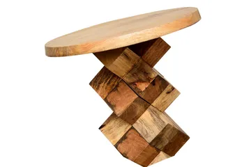 Lithia sidebord 40 cm rundt - Brun - Møbler - Borde - Aflastningsbord - Bakkebord & små borde