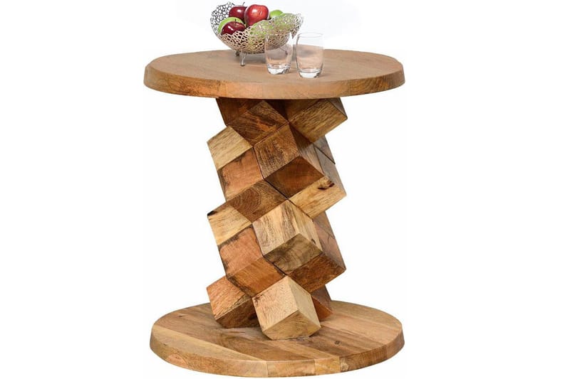 Lithia sidebord 40 cm rundt - Brun - Møbler - Borde - Aflastningsbord - Bakkebord & små borde