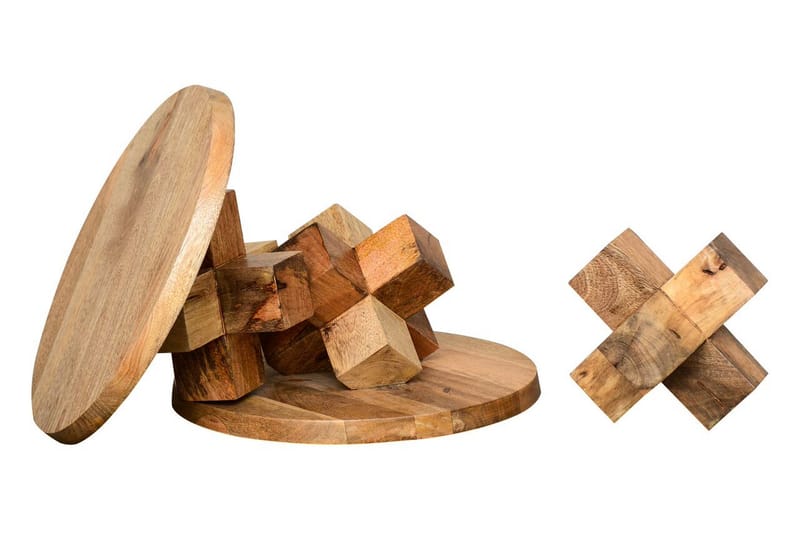 Lithia sidebord 40 cm rundt - Brun - Møbler - Borde - Aflastningsbord - Bakkebord & små borde