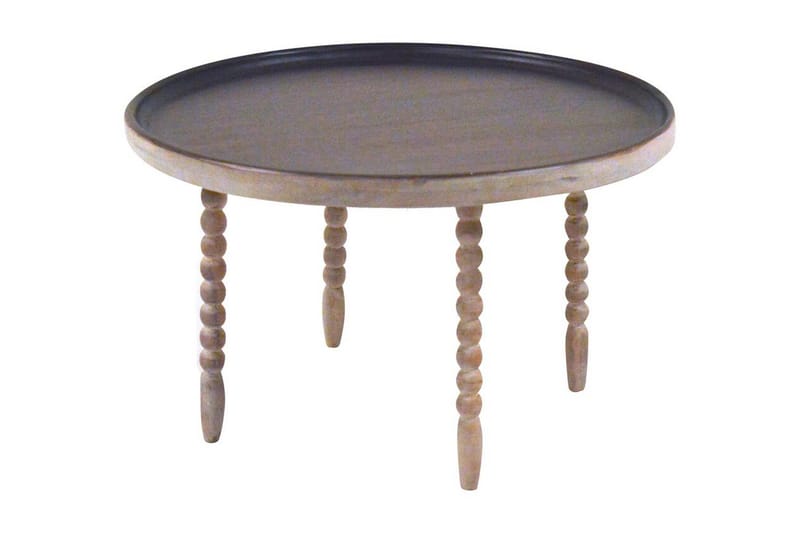 Maiko Sidebord Rund - Mangotræ Mørkebrun - Lampebord - Bakkebord & små borde
