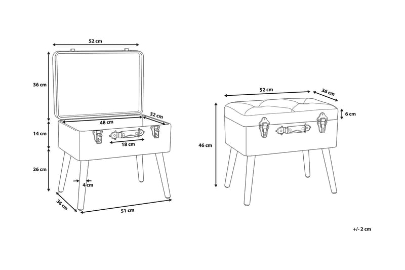 Mallard skænk 52 cm - Sort - Lampebord - Bakkebord & små borde