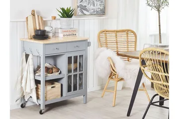 Manesseno Serveringsvogn 80 cm - Grå - Møbler - Borde - Aflastningsbord - Bakkebord & små borde