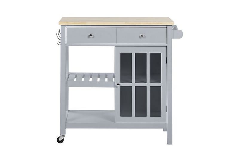 Manesseno Serveringsvogn 80 cm - Grå - Møbler - Borde - Aflastningsbord - Bakkebord & små borde
