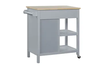 Manesseno Serveringsvogn 80 cm - Grå - Møbler - Borde - Aflastningsbord - Bakkebord & små borde