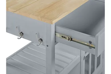 Manesseno Serveringsvogn 80 cm - Grå - Møbler - Borde - Aflastningsbord - Bakkebord & små borde
