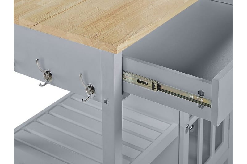 Manesseno Serveringsvogn 80 cm - Grå - Møbler - Borde - Aflastningsbord - Bakkebord & små borde