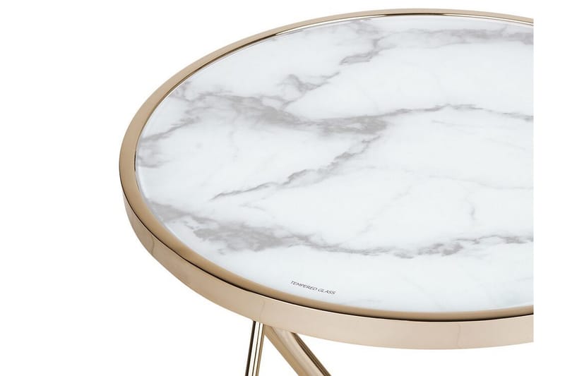 Meerah skænk Marble effekt - Hvid - Møbler - Borde - Aflastningsbord - Bakkebord & små borde