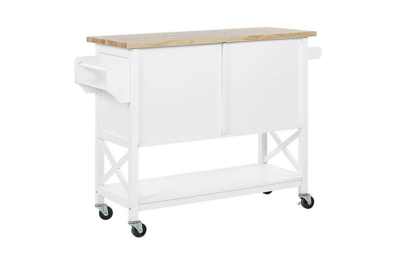 Melesse Serveringsvogn 102 cm - Hvid - Møbler - Borde - Aflastningsbord - Bakkebord & små borde