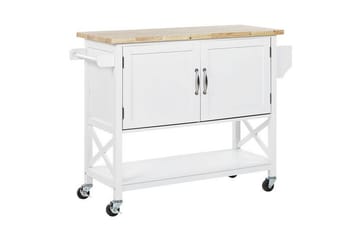 Melesse Serveringsvogn 102 cm - Hvid - Møbler - Borde - Aflastningsbord - Bakkebord & små borde