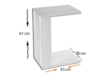 Mellberg Sidebord - Sort - Møbler - Borde - Aflastningsbord - Bakkebord & små borde