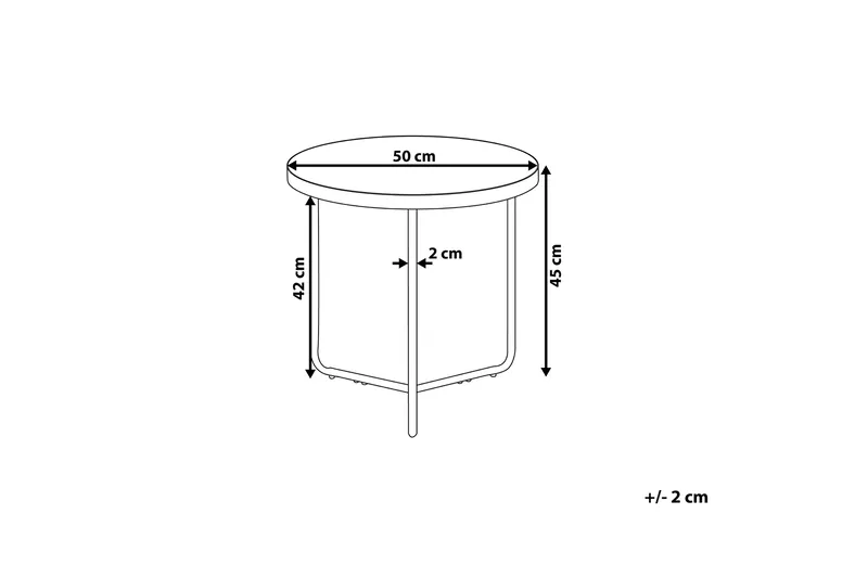 Melody S Sidebord 50 cm - Træ / natur - Møbler - Borde - Aflastningsbord - Bakkebord & små borde