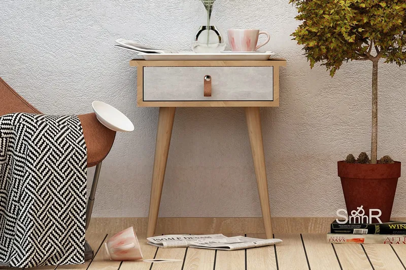 Mod Design skænk, Træ / hvid