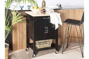 Mylove Serveringsvogn - Sort - Møbler - Borde - Aflastningsbord - Bakkebord & små borde