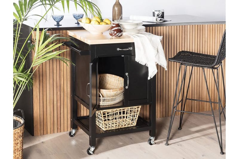Mylove Serveringsvogn - Sort - Møbler - Borde - Aflastningsbord - Bakkebord & små borde