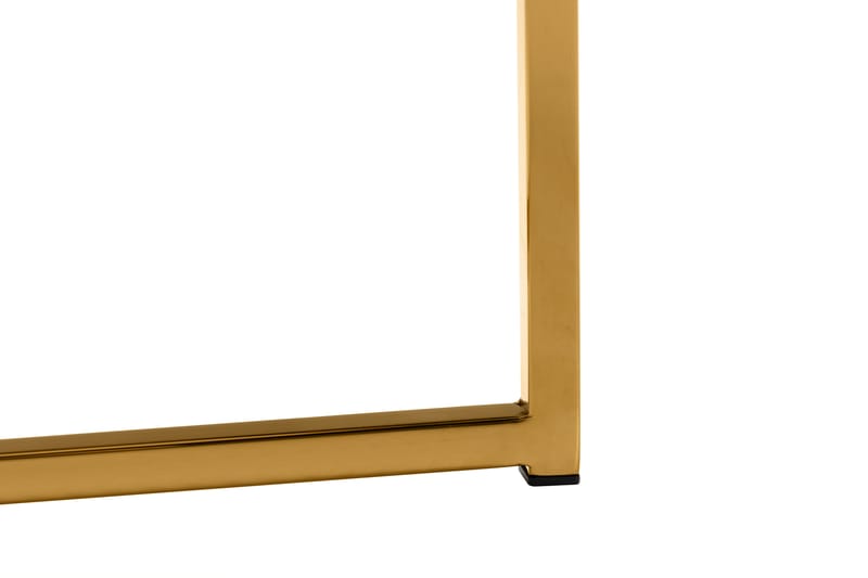 Nelly Sidebord 45 cm - Hvid/Messing - Møbler - Borde - Aflastningsbord - Bakkebord & små borde