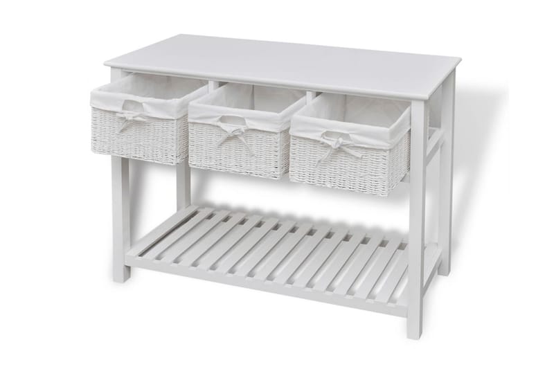 Opbevaringsskænk Hvid - Hvid - Lampebord - Bakkebord & små borde