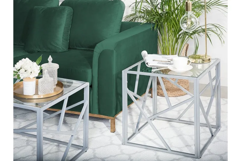 Orland Sidebord 50 cm - Sølv - Møbler - Borde - Aflastningsbord - Bakkebord & små borde