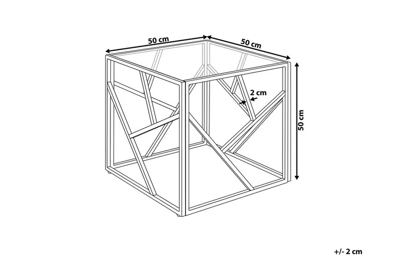 Orland Sidebord 50 cm - Sølv - Møbler - Borde - Aflastningsbord - Bakkebord & små borde