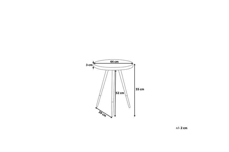 Ramona sidebord 44 cm - Hvid - Møbler - Borde - Aflastningsbord - Bakkebord & små borde