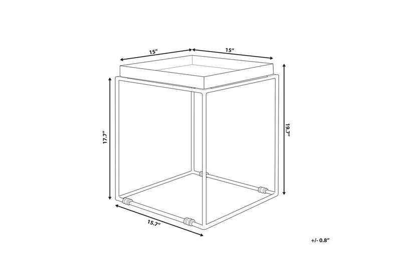 Sa | på sidebord 40 cm - Sort - Møbler - Borde - Aflastningsbord - Bakkebord & små borde