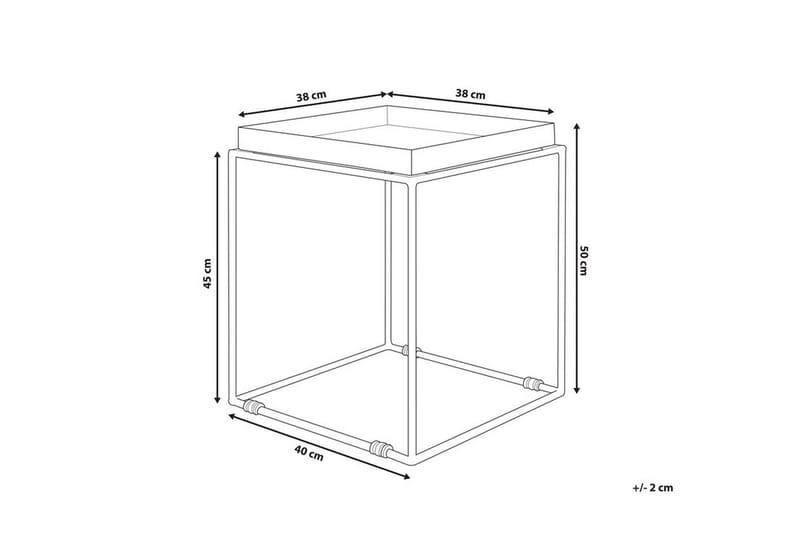 Sa | på sidebord 40 cm - Sort - Møbler - Borde - Aflastningsbord - Bakkebord & små borde