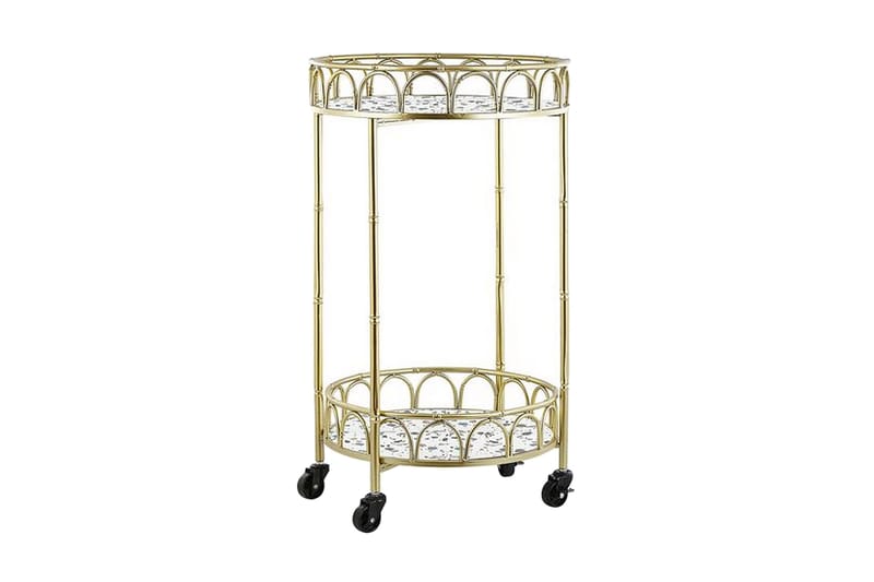 Shafter Serveringsvogn 48 cm - Guld - Lampebord - Bakkebord & små borde