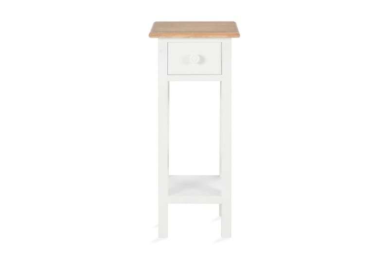Sidebord 27 X 27 X 65,5 Cm Træ Hvid - Hvid - Møbler - Borde - Aflastningsbord - Bakkebord & små borde