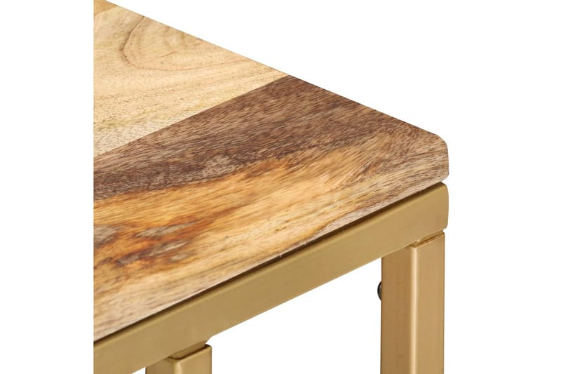 Sidebord 35 x 45 x 65 cm Massivt Mangotræ - Brun - Møbler - Borde - Aflastningsbord - Bakkebord & små borde