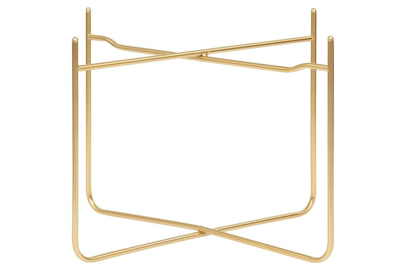 Sidebord 38x38x38,5 cm Mdf Sort Og Guldfarvet - Sort - Møbler - Borde - Aflastningsbord - Bakkebord & små borde