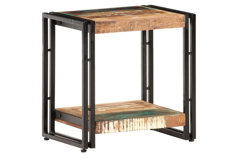 Sidebord 40x30x40 cm massivt genbrugstræ - Flerfarvet - Møbler - Borde - Aflastningsbord - Bakkebord & små borde