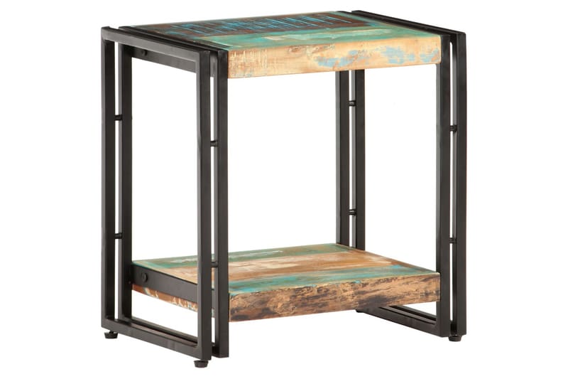 Sidebord 40x30x40 cm massivt genbrugstræ - Flerfarvet - Møbler - Borde - Aflastningsbord - Bakkebord & små borde