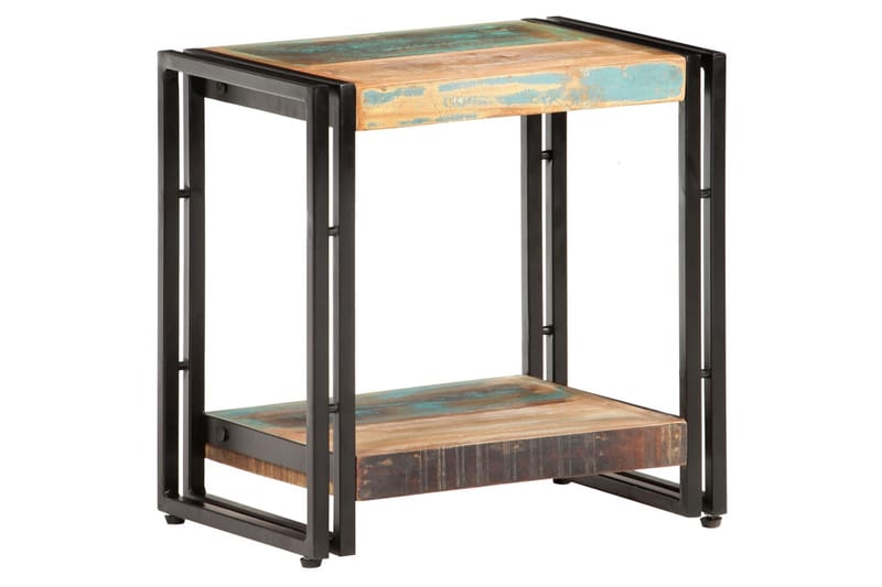 Sidebord 40x30x40 cm massivt genbrugstræ - Flerfarvet - Møbler - Borde - Aflastningsbord - Bakkebord & små borde