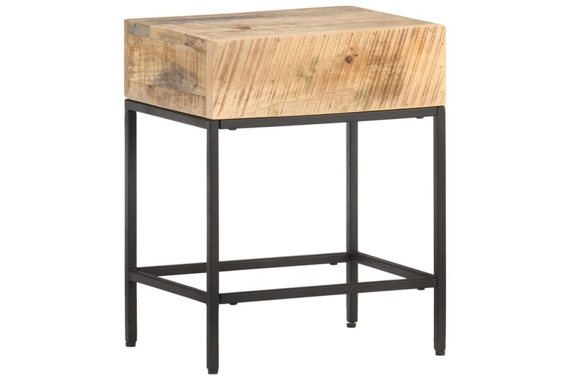Sidebord 40X30X50 cm Massivt Ru Mangotræ - Brun - Møbler - Borde - Aflastningsbord - Bakkebord & små borde