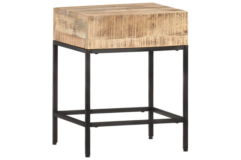 Sidebord 40X30X50 cm Massivt Ru Mangotræ - Brun - Møbler - Borde - Aflastningsbord - Bakkebord & små borde