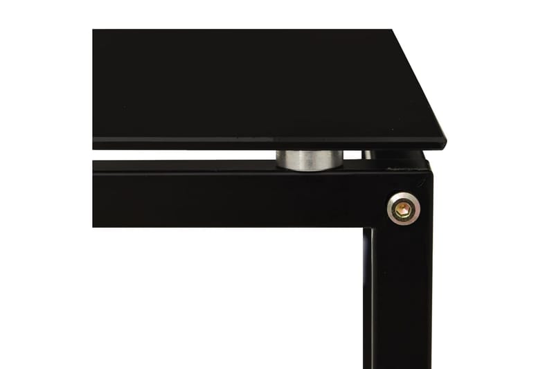 sidebord 40x40x60 cm hærdet glas sort - Sort - Møbler - Borde - Aflastningsbord - Bakkebord & små borde
