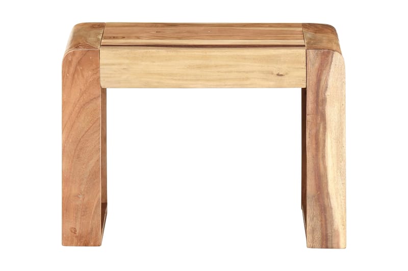 sidebord 43x40x30 cm massivt akacietræ - Brun - Møbler - Borde - Aflastningsbord - Bakkebord & små borde