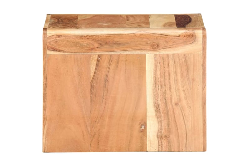 sidebord 43x40x30 cm massivt akacietræ - Brun - Møbler - Borde - Aflastningsbord - Bakkebord & små borde