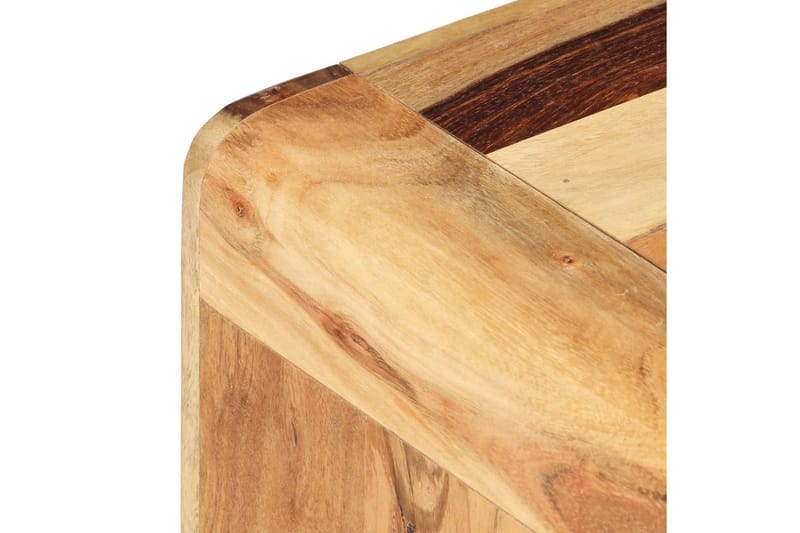 sidebord 43x40x30 cm massivt akacietræ - Brun - Møbler - Borde - Aflastningsbord - Bakkebord & små borde