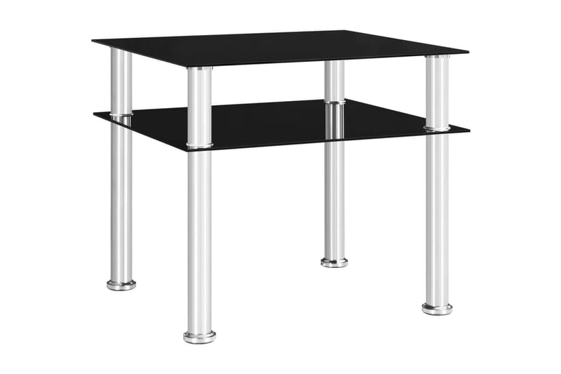 Sidebord 45x50x45 cm Glas Sort - Møbler - Borde - Aflastningsbord - Bakkebord & små borde