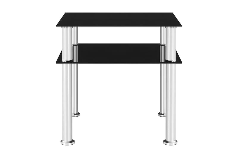 Sidebord 45x50x45 cm Glas Sort - Møbler - Borde - Aflastningsbord - Bakkebord & små borde