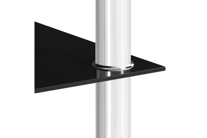 Sidebord 45x50x45 cm Glas Sort - Møbler - Borde - Aflastningsbord - Bakkebord & små borde