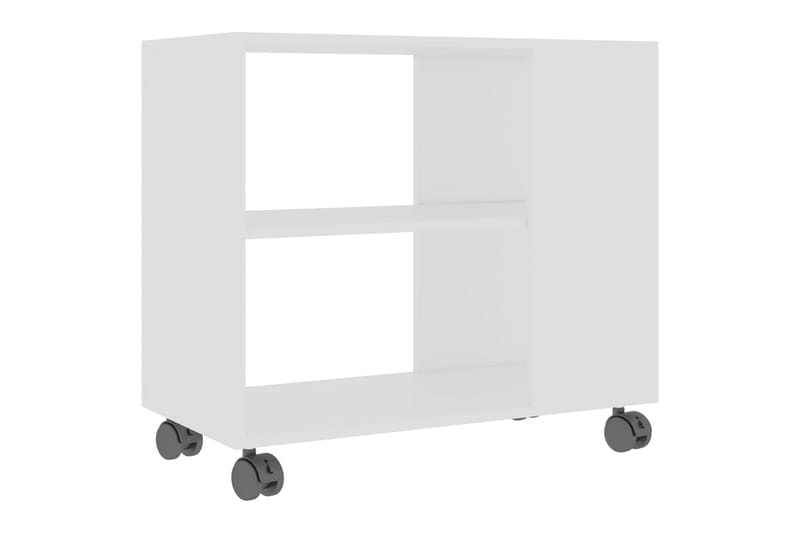 Sidebord 70x35x55 cm Spånplade Hvid - Hvid - Lampebord - Bakkebord & små borde