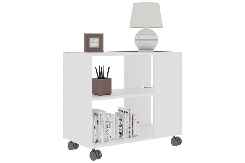Sidebord 70x35x55 cm Spånplade Hvid - Hvid - Møbler - Borde - Aflastningsbord - Bakkebord & små borde