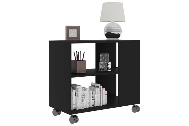 Sidebord 70x35x55 cm Spånplade Sort - Sort - Møbler - Borde - Aflastningsbord - Bakkebord & små borde
