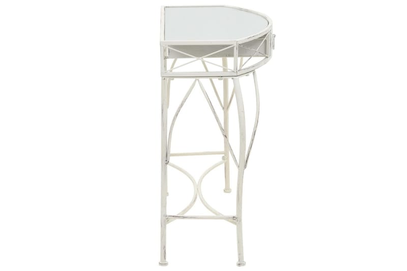 Sidebord I Fransk Stil Metal 82 X 39 X 76 Cm Hvid - Hvid - Møbler - Borde - Aflastningsbord - Bakkebord & små borde