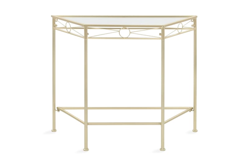 Sidebord I Vintagestil Metal 87 X 34 X 73 Cm Guldfarvet - Guld - Møbler - Borde - Aflastningsbord - Bakkebord & små borde