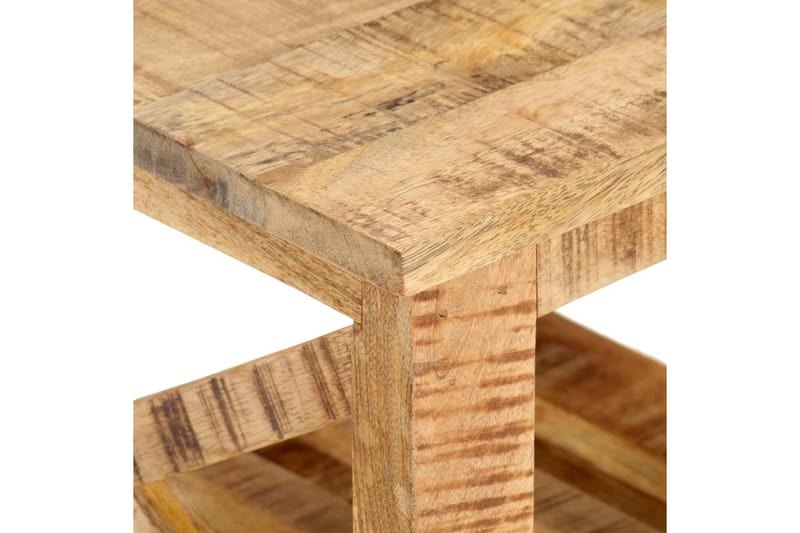 Sidebord Med Hjul 40X40X42 cm Ru Mangotræ - Brun - Møbler - Borde - Aflastningsbord - Bakkebord & små borde