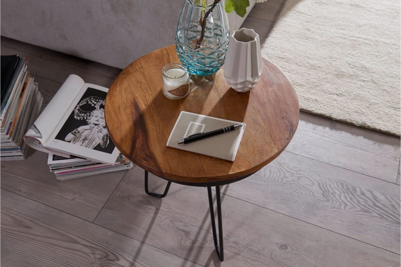 Sidobord & lampbord Wohnling Brun, Svart - Møbler - Borde - Aflastningsbord - Bakkebord & små borde
