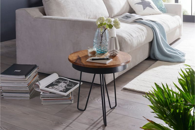 Sidobord & lampbord Wohnling Brun, Svart - Møbler - Borde - Aflastningsbord - Bakkebord & små borde